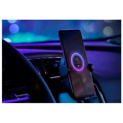 Автомобильный держатель Xiaomi Wireless Car Charger с беспроводной зарядкой 20W, черный